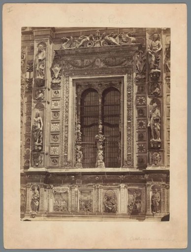 Part of the facade of the Charterhouse of Pavia