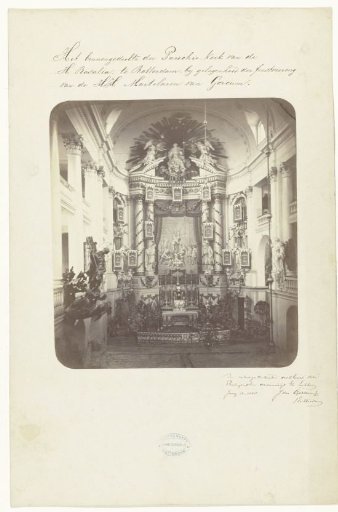 The interior of the Parish Church of St. Rosalia in Rotterdam