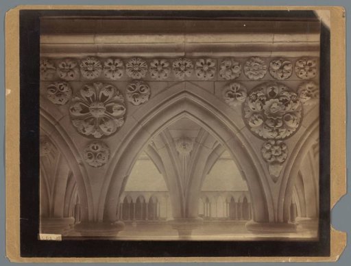 Floral ornaments in a cloister