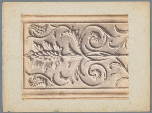 Relief with a plant motif