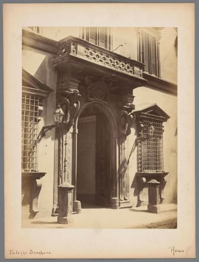 Gate of the Palazzo Borghese in Rome