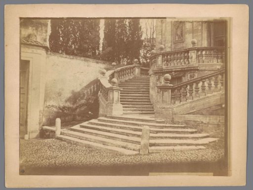 View of stairs (possibly) in Rome