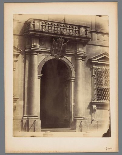 Entrance of a building in Rome
