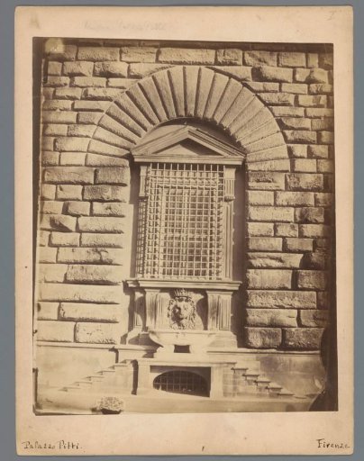 Window of Palazzo Pitti in Florence