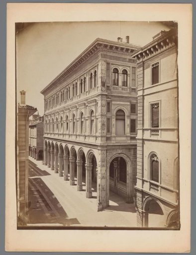 View of a gallery, probably in Bologna