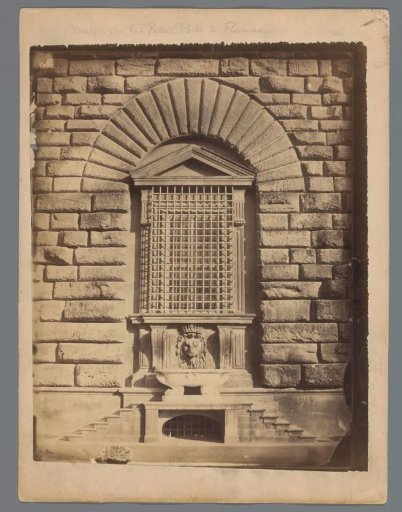 Window of Palazzo Pitti in Florence