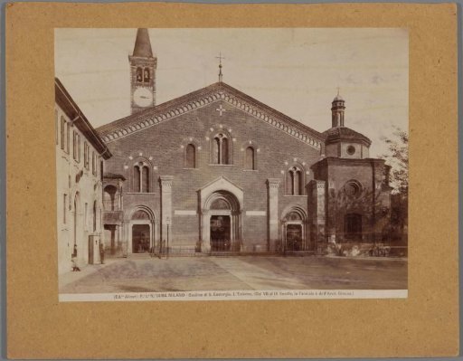 Exterior of the Basilica di San Eustorgio in Milan