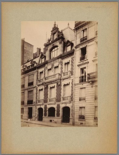 Facade of a house (presumably) in France