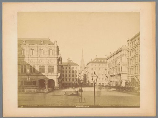 Kärntner Straße in Vienna with the tower of St. Stephen's Cathedral in the distance