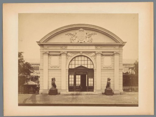 View of the French pavilion during the 1873 World Exhibition in Vienna