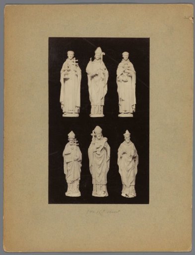Six sculptures of bishops and clergymen of the St. John's Cathedral in 's-Hertogenbosch