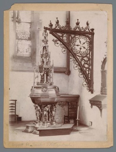 Baptismal font in St. John's Cathedral in 's-Hertogenbosch