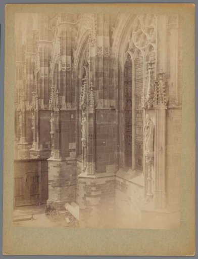 Part of the facade of St. John's Cathedral in 's-Hertogenbosch