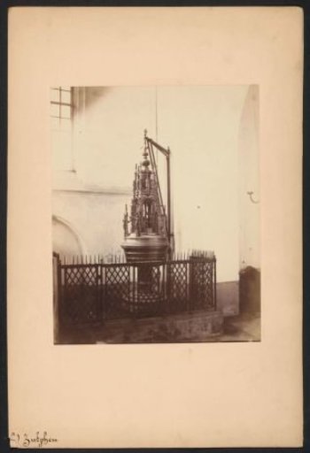Baptismal font in the Walburgis Church in Zutphen