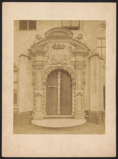 Entrance gate of the Our Lady's Abbey in Middelburg