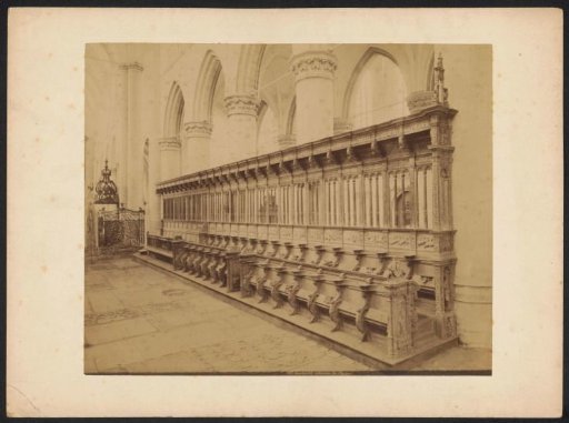 Choir stalls in the Grote Kerk in Dordrecht