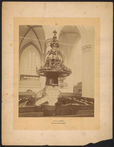 Pulpit in the Great Church in Dordrecht