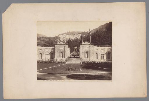 Waterfalls in the garden of Villa d'Este on Lake Como