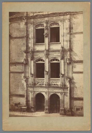 Exterior of the staircase of the Château of Azay-le-Rideau