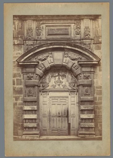 Entrance portal of the Hôtel de Vogüé in Dijon