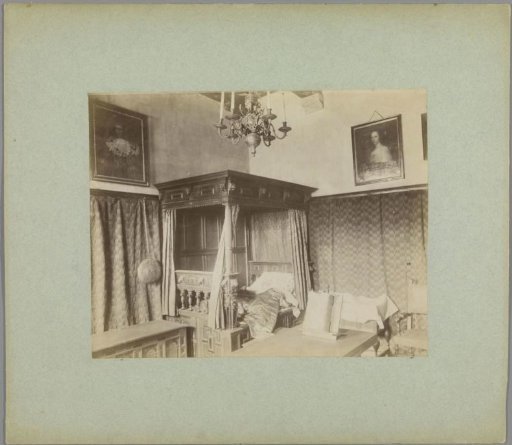 Interior of the National Exhibition of Old and New Art and Craft held in 1888 at the Koekamp in The Hague