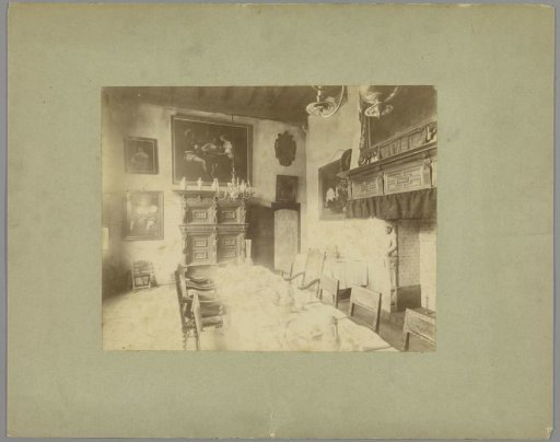 Interior of the National Exhibition of Old and New Art and Craft held in 1888 at the Koekamp in The Hague