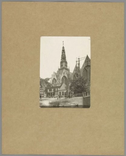 View of the Oudekerksplein in Amsterdam