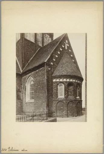 Exterior of the apse of the Cross Church in Pilsum