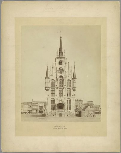 View of the town hall in Gouda
