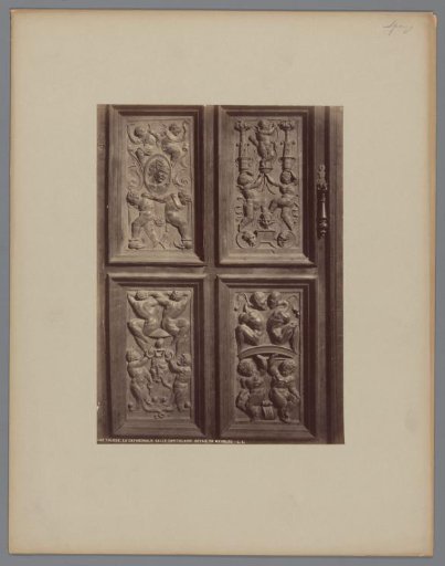 Furniture reliefs in the chapter house of the Cathedral of Toledo