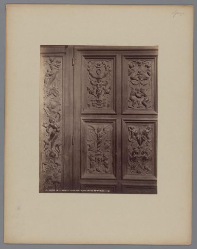 Furniture reliefs in the chapter house of Toledo Cathedral