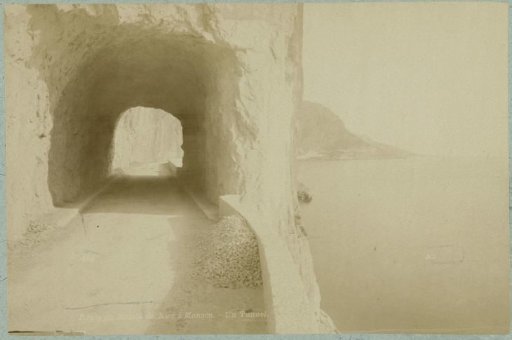 Tunnel on the road from Nice to Monaco