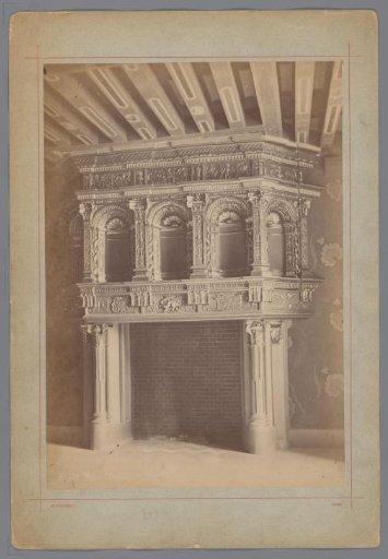 Fireplace in the Castle of Blois