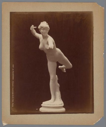 Statue of a hunting nymph by A. Falguière