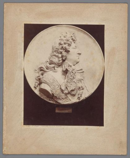 Relief with portrait of King Louis XIV in profile, by P. Puget