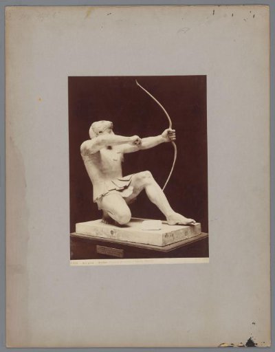 Statue of an archer with a lion's head, from the pediment of the temple at Aegina