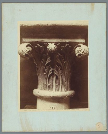Cast of a capital from the Cathedral of Laon