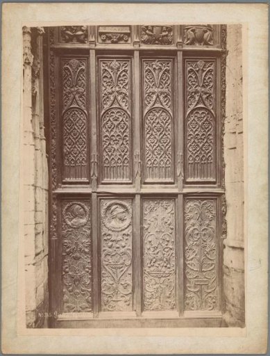 Part of the door of the Collegiate Church of Saint-Gervais-Saint-Protais in Gisors