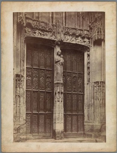 Entrance Portal of the Collegiate Church Saint-Gervais-Saint-Protais in Gisors