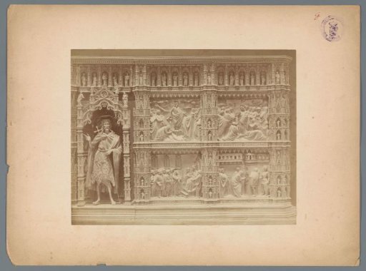 Relief with a Sculpture of John the Baptist and Depictions from His Life
