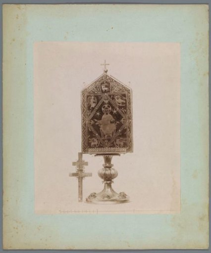 Monstrance with an Enthroned Christ and a Lotharingian Cross