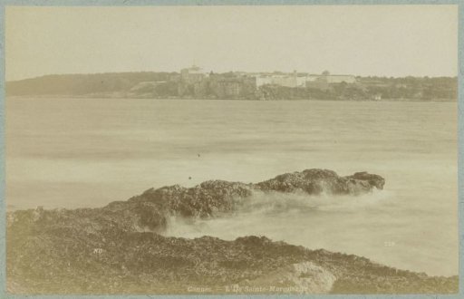 View of the island of Sainte-Marguerite near Cannes