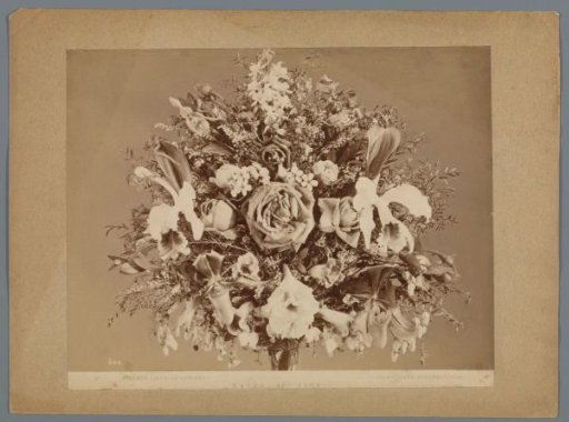 Bouquet of Flowers Including Roses and Lilies