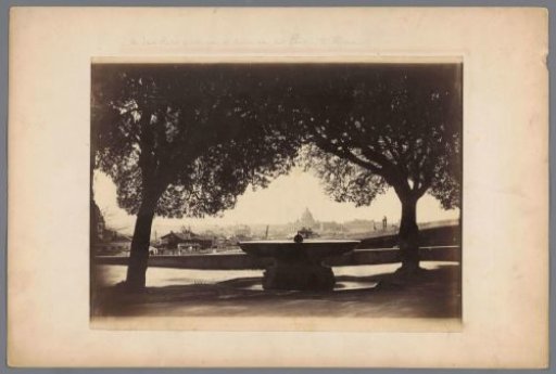 View of Rome, seen from the gardens on the Pincio