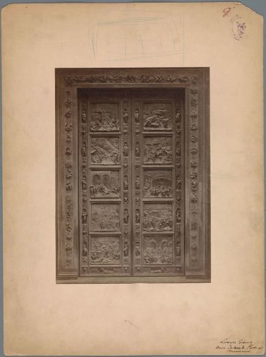 Eastern doors of the Baptistery at the Cathedral in Florence, made by Lorenzo Ghiberti
