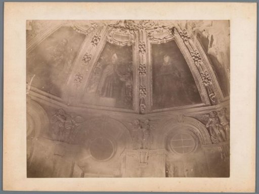 Ceiling of a church with paintings of Christian figures