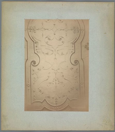 Ornamented relief with plant motifs, possibly from Schloss Bruchsal