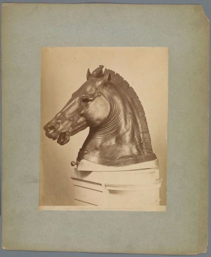 Bronze head of a horse from the Uffizi in Florence