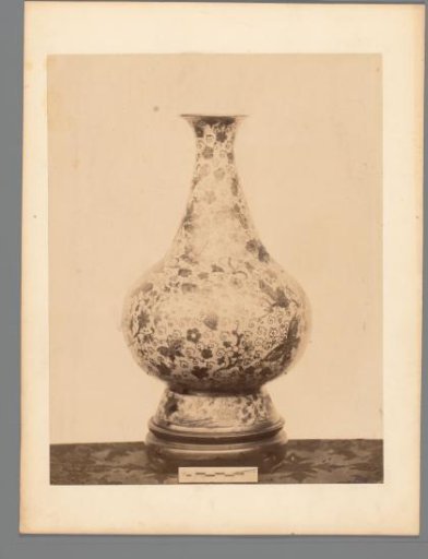 Vase decorated with floral motifs and butterflies