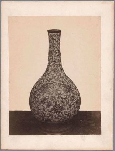 Vase decorated with floral motifs
